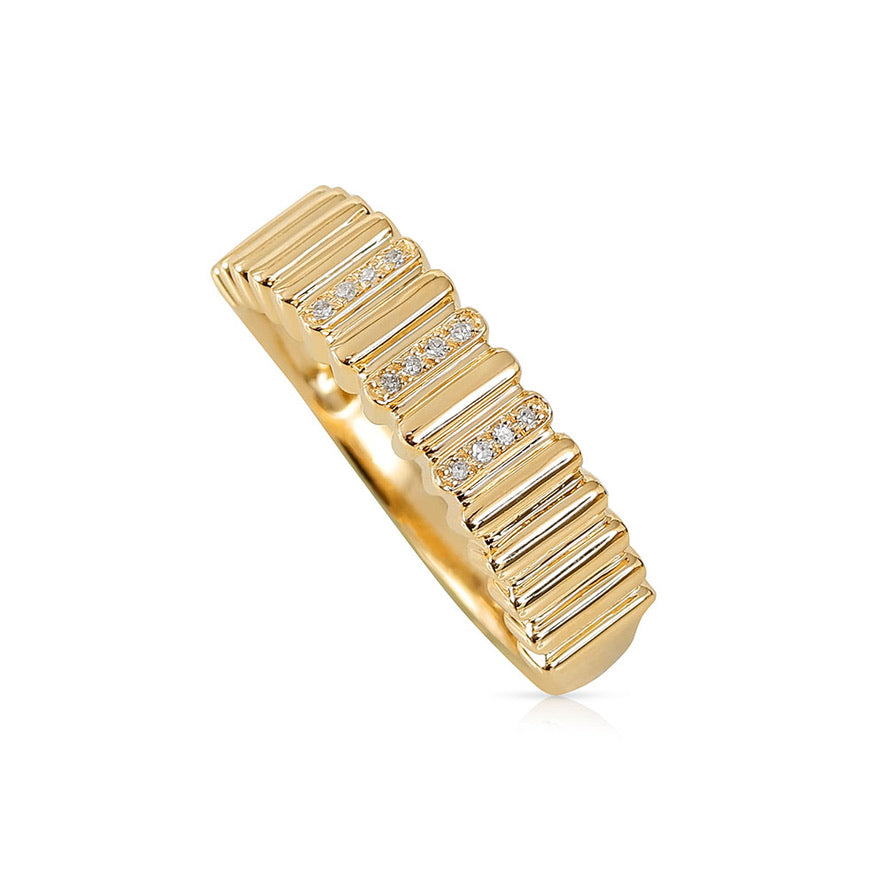 14K GOLD AND DIAMOND MEDIUM SAMANTHA RING