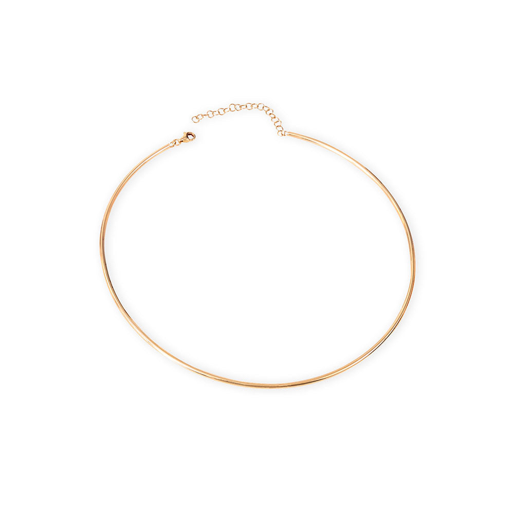 14K GOLD OMEGA WIRE CHAIN