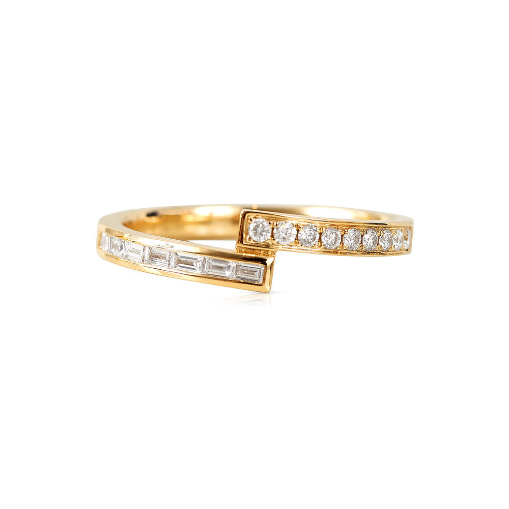 14K GOLD AND DIAMOND SOPHIE WRAP RING