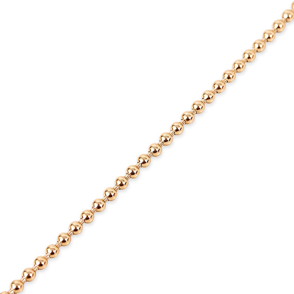 14K GOLD 3MM BALL CHAIN