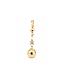 14K GOLD AND DIAMOND METEOR CHARM
