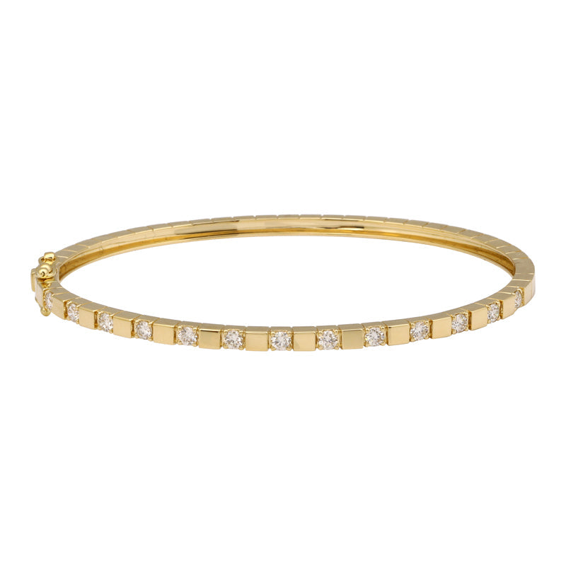 14K GOLD CLAIRE DIAMOND BANGLE