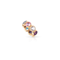 14K Gold Bezel Set Multi-Spring Rondelle
