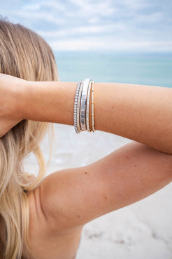 14K gold Diamond Bangles
