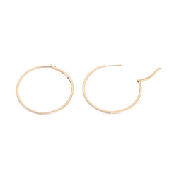 14K Gold and Diamond Amy Hoop Earrings