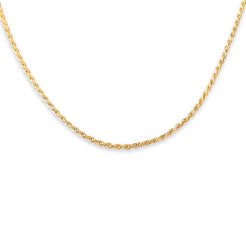 14K SOLID GOLD THIN ROPE CHAIN