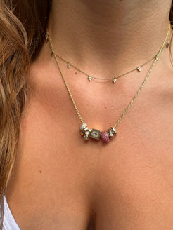 24 DIAMOND RONDELLE IN 14K GOLD