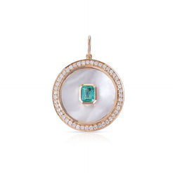 Diamond, Mother of Pearl & Emerald Medallion
Diamond, Mother of Pearl and Emerald Pendant
Mother of Pearl Medallion with Diamonds and Emerald
Emerald and Diamond Medallion with Mother of Pearl
Luxury Medallion with Diamond, Mother of Pearl & Emerald
Diamond medallion
Emerald pendant
Mother of Pearl pendant
Fine jewelry
Designer medallion
Luxury pendant
Statement jewelry
Custom medallion
Gemstone jewelry
Elegant Diamond, Mother of Pearl and Emerald Medallion