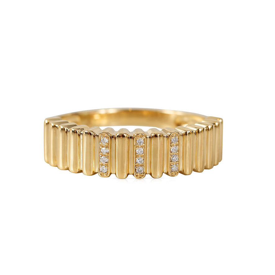 14K GOLD AND DIAMOND MEDIUM SAMANTHA RING