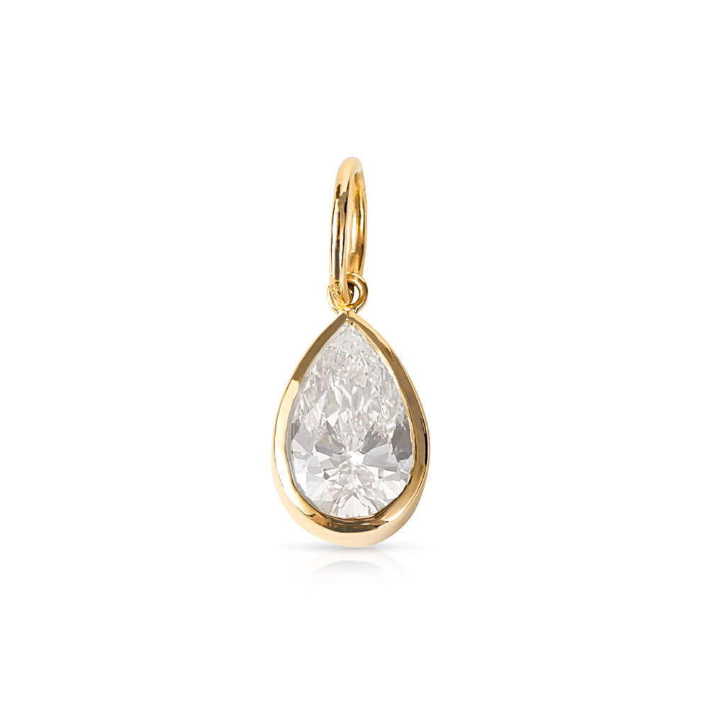 PEAR SHAPED DIAMOND PENDANT