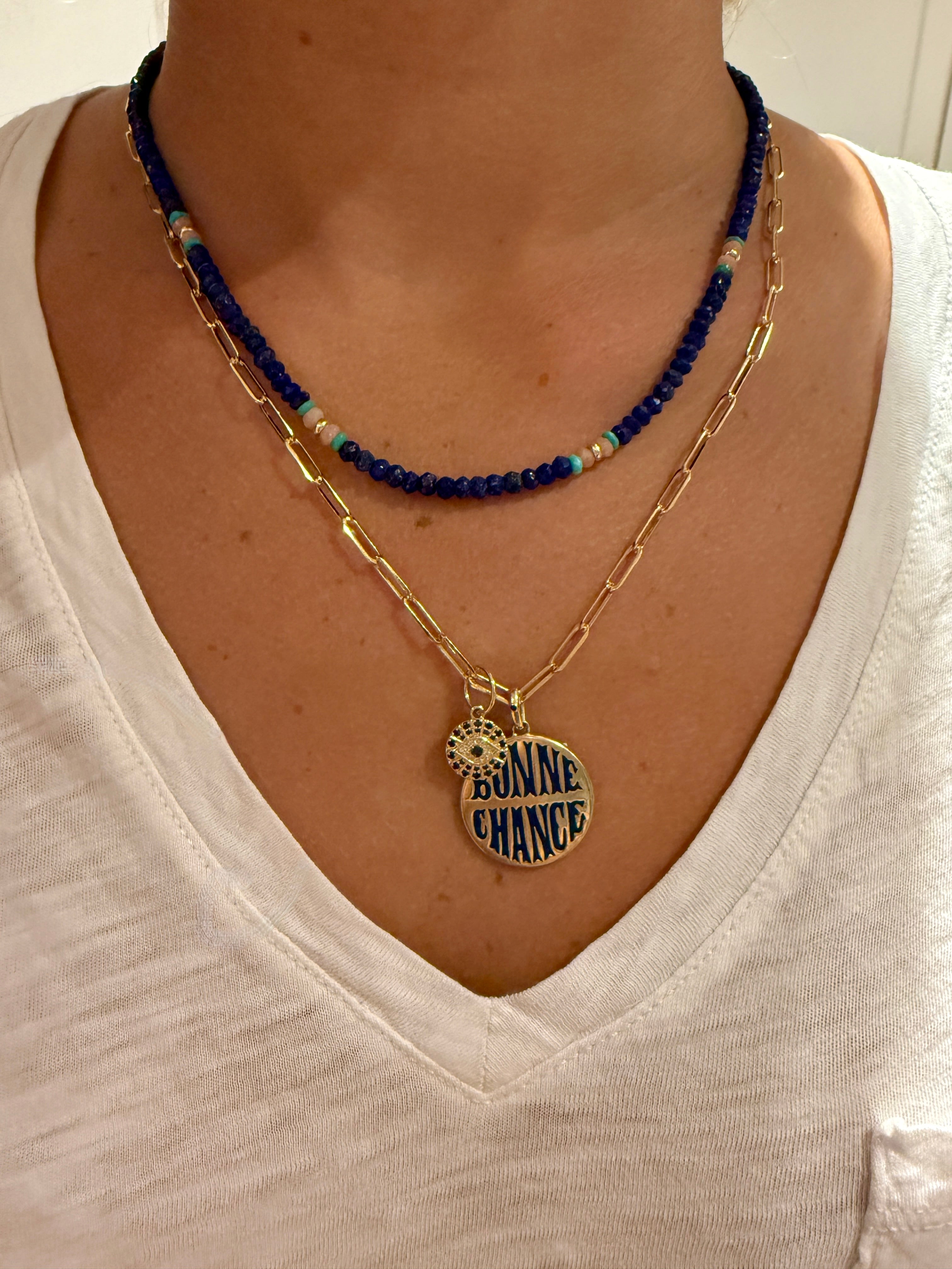 14K GOLD SMALL EVIL EYE CHARM