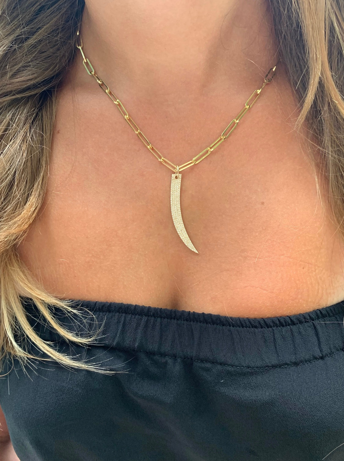 DIAMOND TUSK CHARM