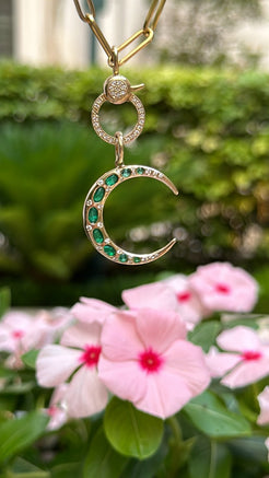 DIAMOND AND EMERALD CRESCENT MOON PENDANT
Diamond and Emerald Crescent Moon Pendant
Crescent Moon Diamond and Emerald Necklace
Luxury Diamond and Emerald Crescent Moon Pendant
Diamond and Emerald Crescent Moon Charm
Emerald Crescent Moon Pendant with Diamonds
Crescent moon pendant
Diamond pendant
Emerald pendant
Fine jewelry
Luxury charm
Designer necklace
Celestial jewelry
Statement jewelry
Custom pendant