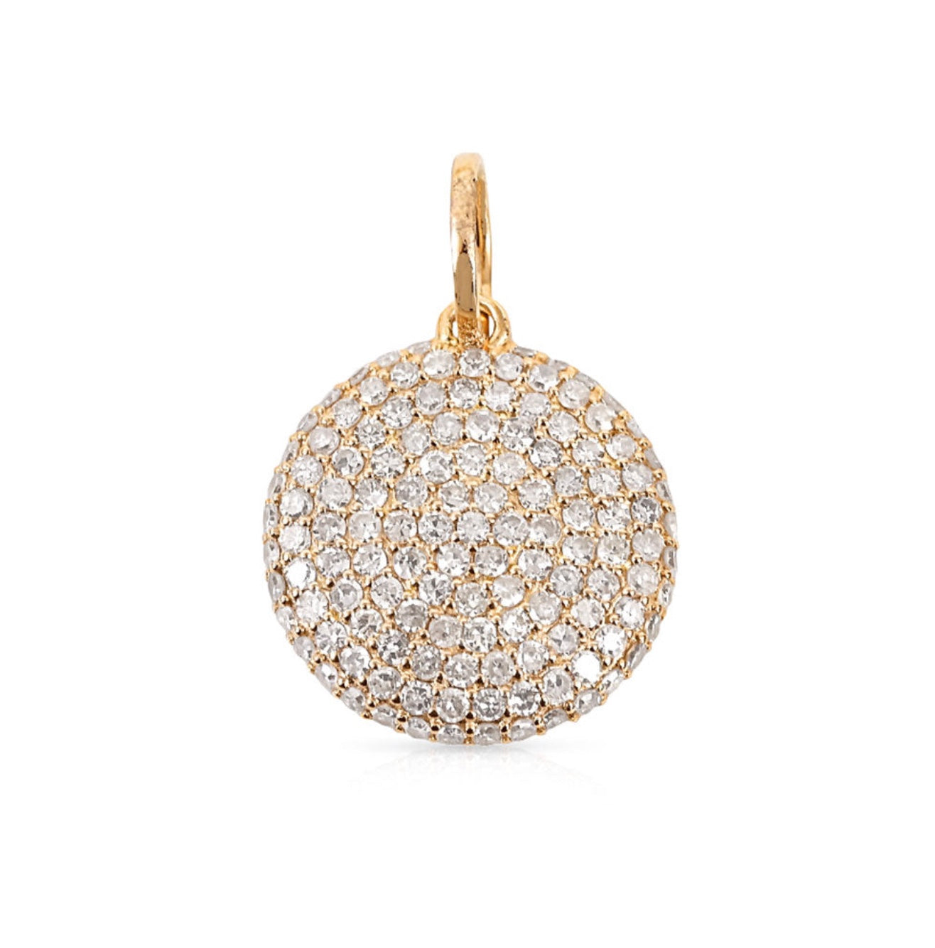 DIAMOND-ENCRUSTED DISC MEDALLION