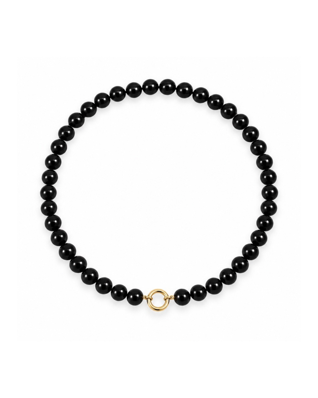 BEADED ONYX NECKLACE