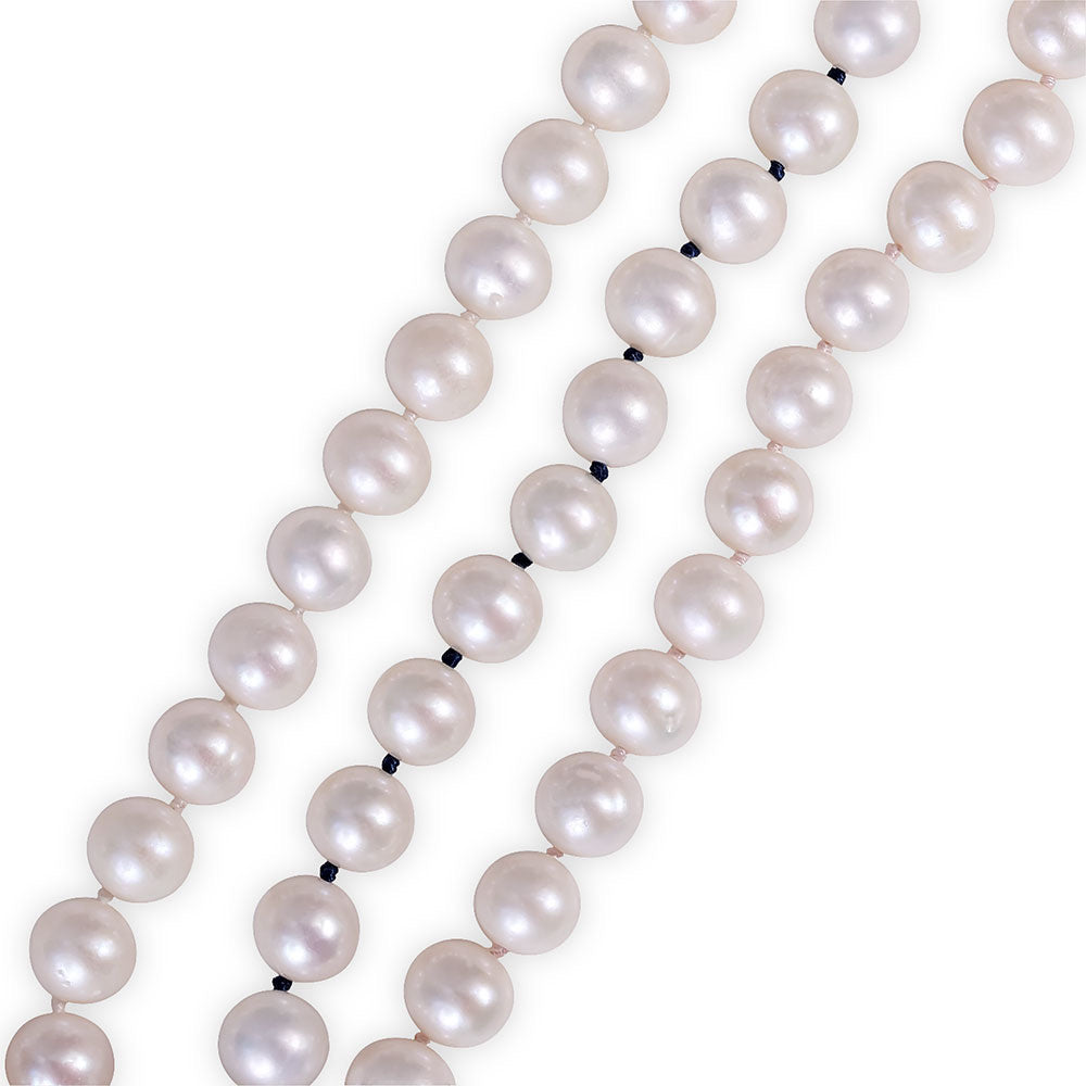 CULTURED WHITE PEARL NECKLACE