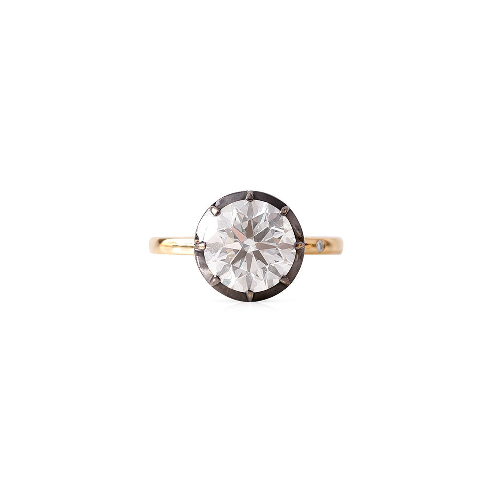 BRILLIANT CUT RHODIUM POWER PINKY RING™