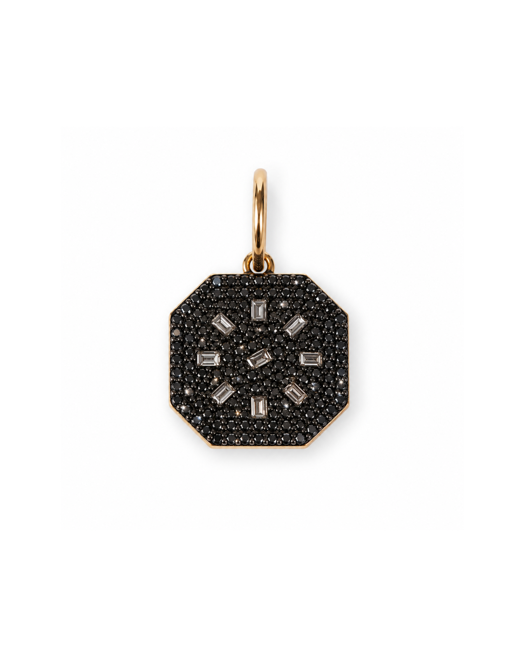 BLACK DIAMOND ENCRUSTED MEDALLION