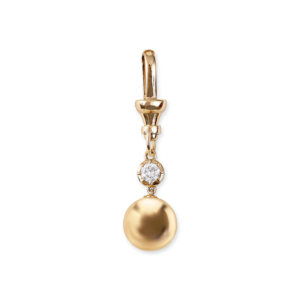 14K GOLD AND DIAMOND METEOR CHARM