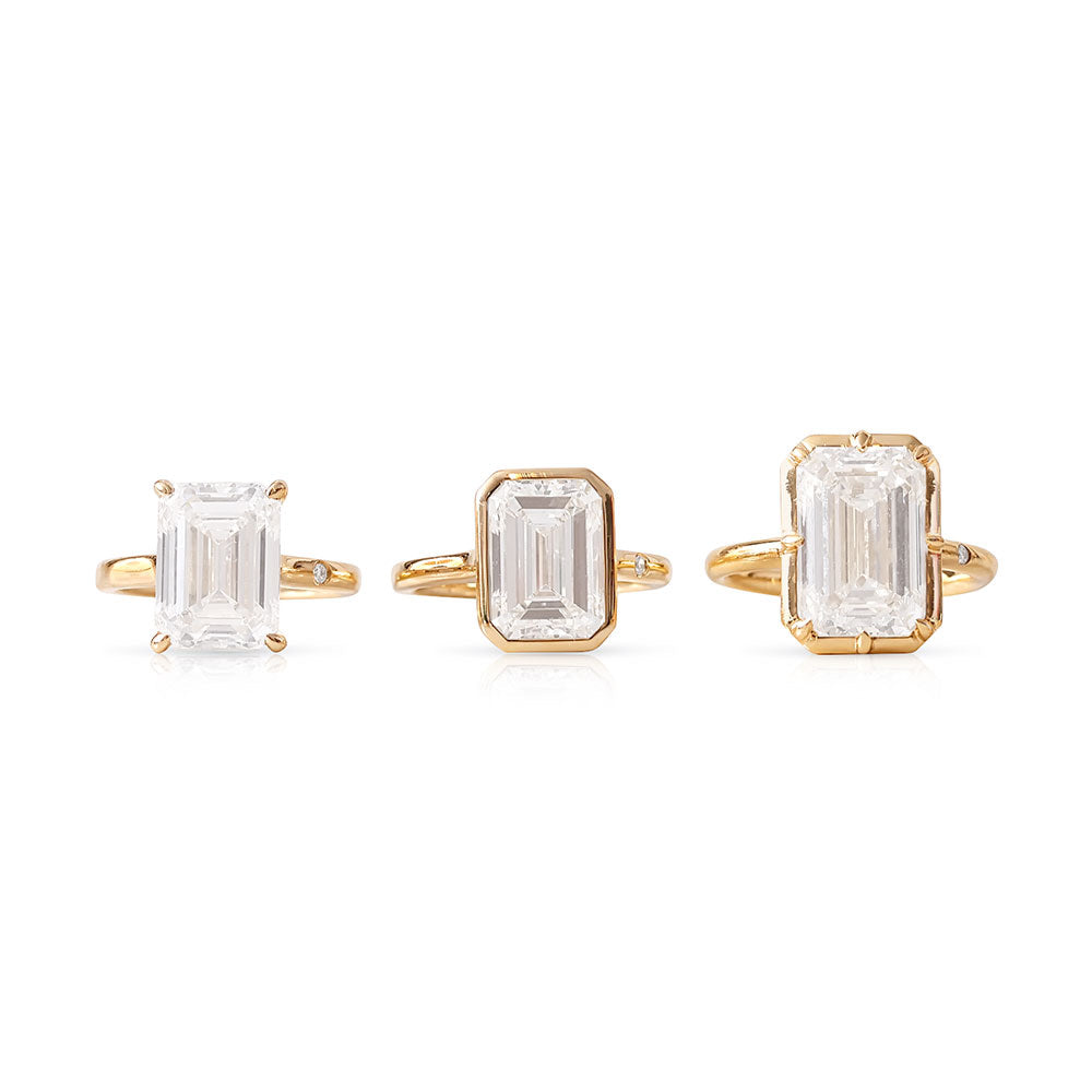 ELONGATED CUSHION RHODIUM POWER PINKY RING™