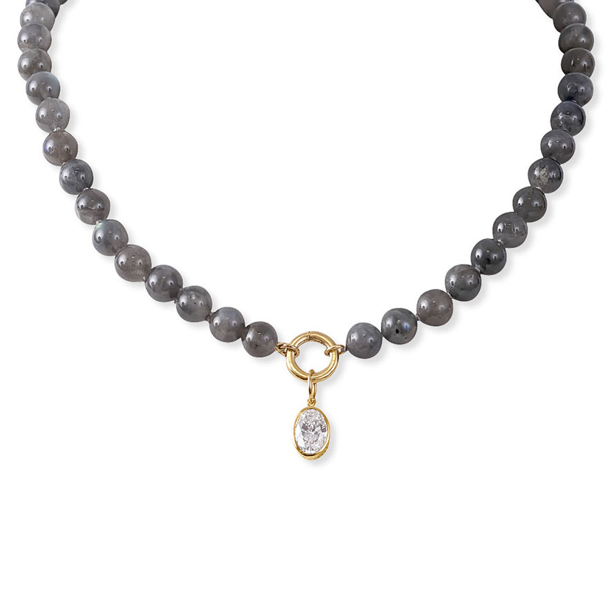 BEADED LABRADORITE NECKLACE