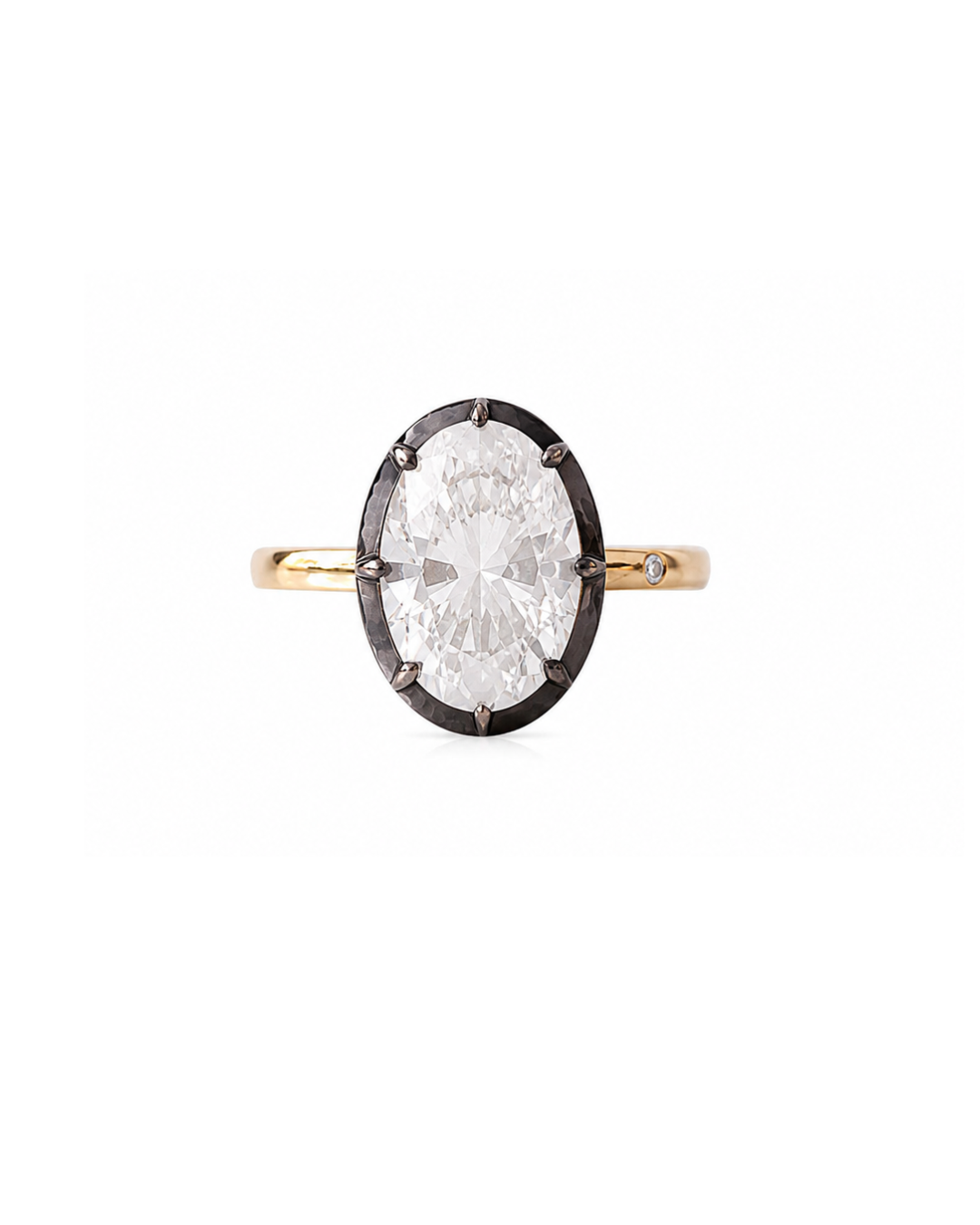 OVAL RHODIUM POWER PINKY RING™