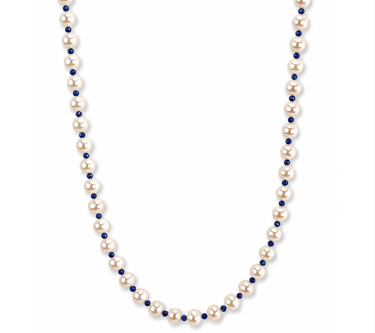 PEARL NECKLACE WITH GEMSTONES