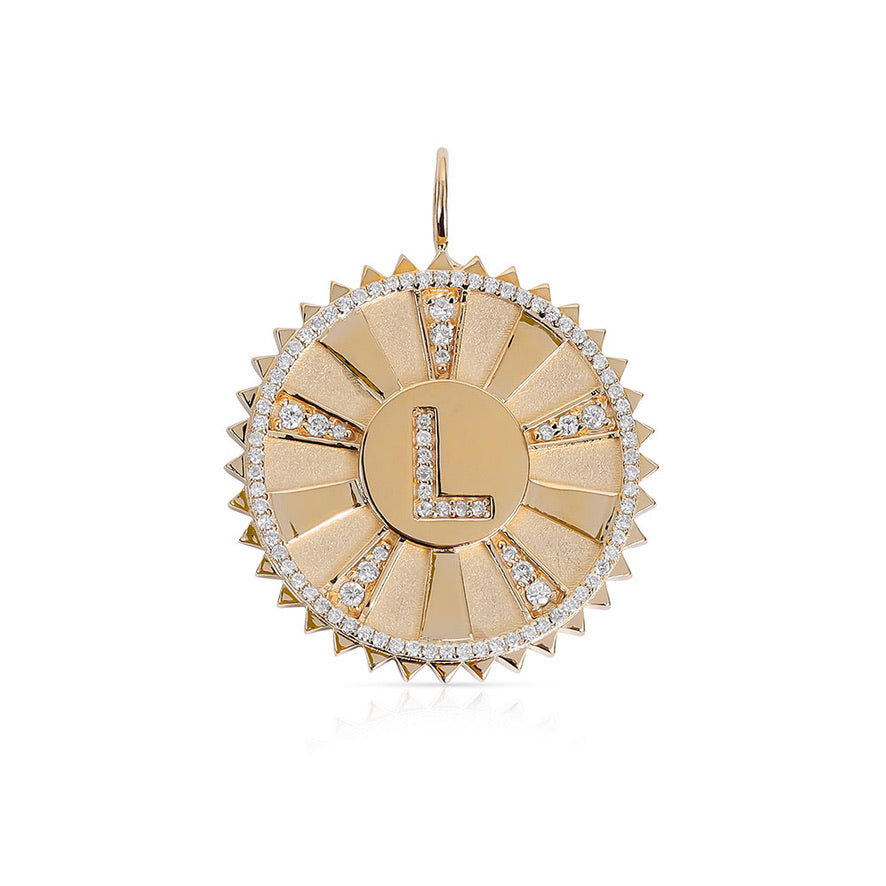 LARGE DIAMOND PERSONALIZED MEDALLION