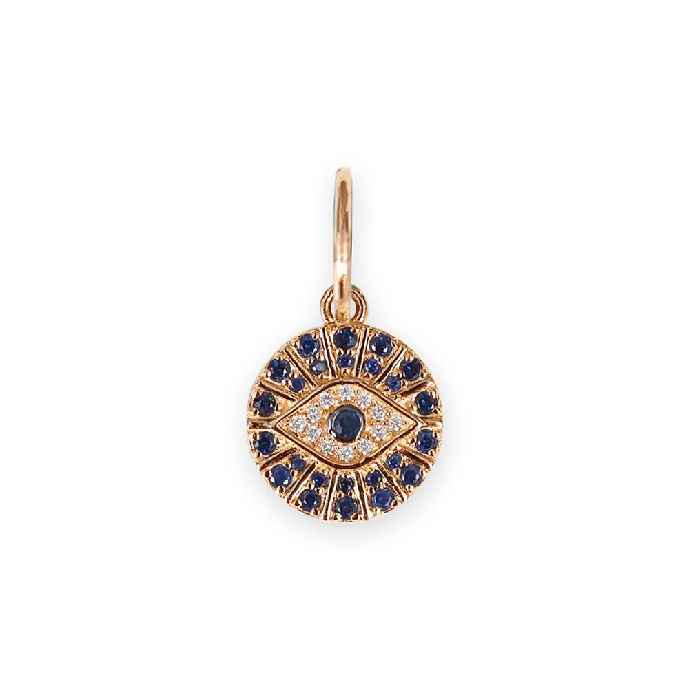 14K GOLD SMALL EVIL EYE CHARM