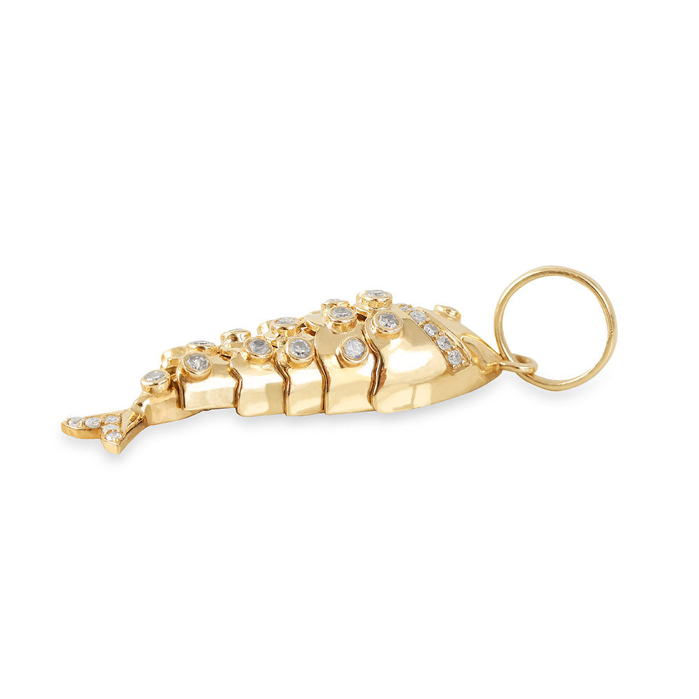 14K Gold and Diamond Fish Charm
Diamond Fish Pendant in 14K Gold
14K Gold Fish Charm with Diamonds
Gold Fish Necklace with Diamond Accents
Diamond-Encrusted Fish Charm
Gold fish charm
Diamond fish pendant
Fish charm necklace
14K gold fish
Gold fish jewelry
Luxury fish pendant
Diamond-encrusted fish
Fish symbol charm
Fish-inspired gold charm