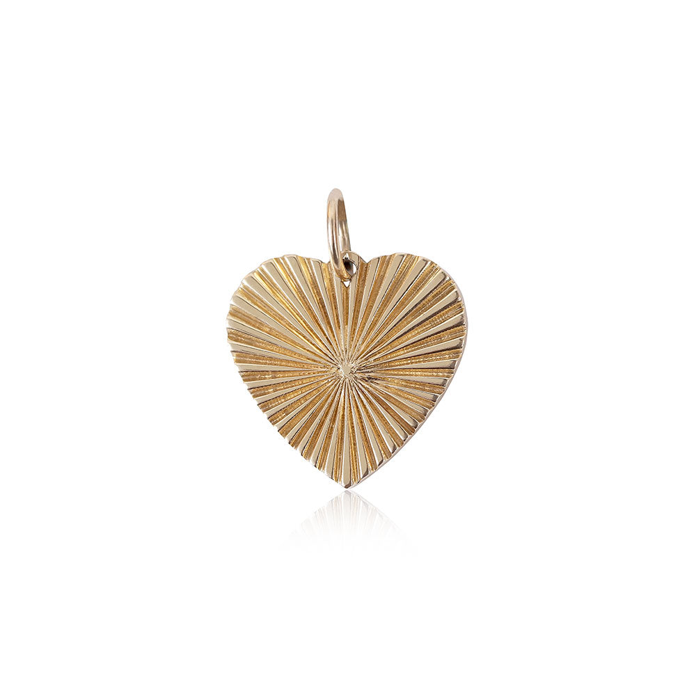 14K Yellow Gold Fluted Heart Charm
14K Gold Fluted Heart Charm
Gold Fluted Heart Pendant
Fluted Heart Charm in 14K Gold
14K Gold Heart Charm
Elegant Fluted Heart Pendant
Heart charm
Gold heart pendant
Fluted charm
Elegant charm
Fine jewelry charm
Gold pendant
Classic heart charm
Luxury charm
Heart necklace charm