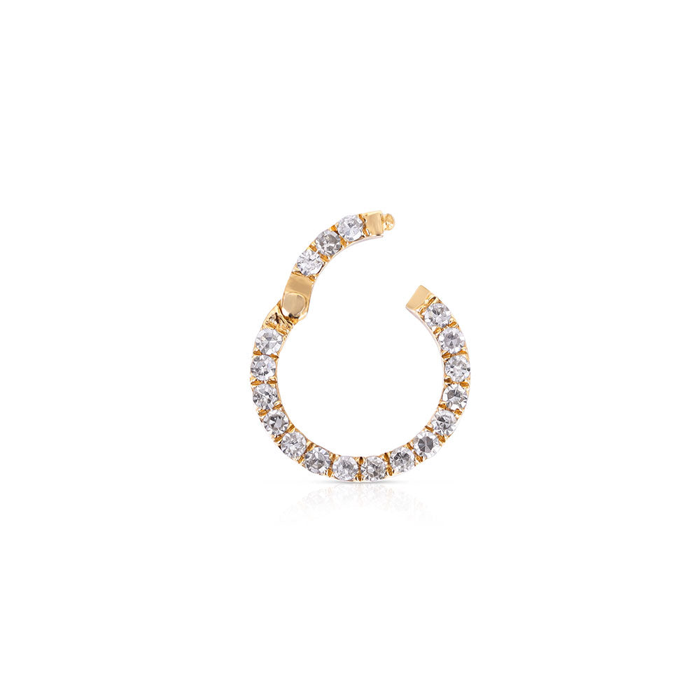 14K YELLOW GOLD DIAMOND CONNECTOR