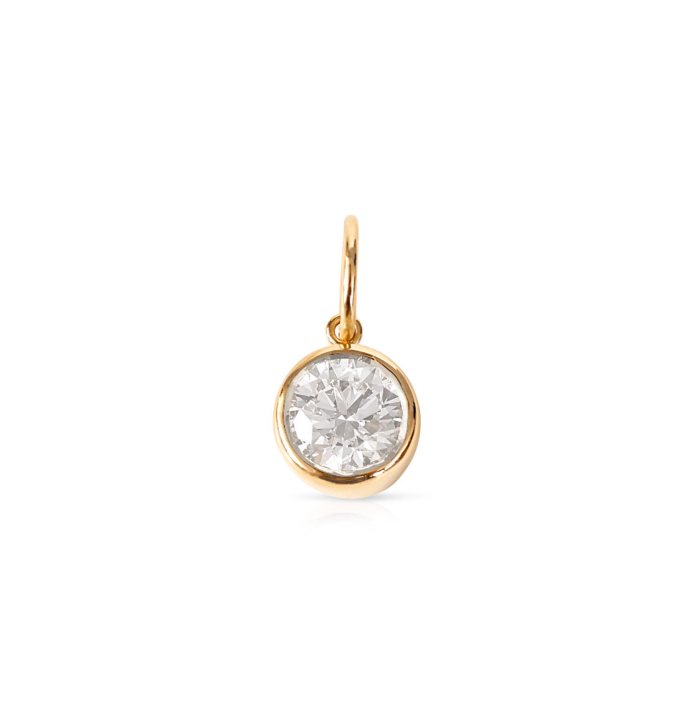 14K Gold Brilliant Cut Diamond Pendant