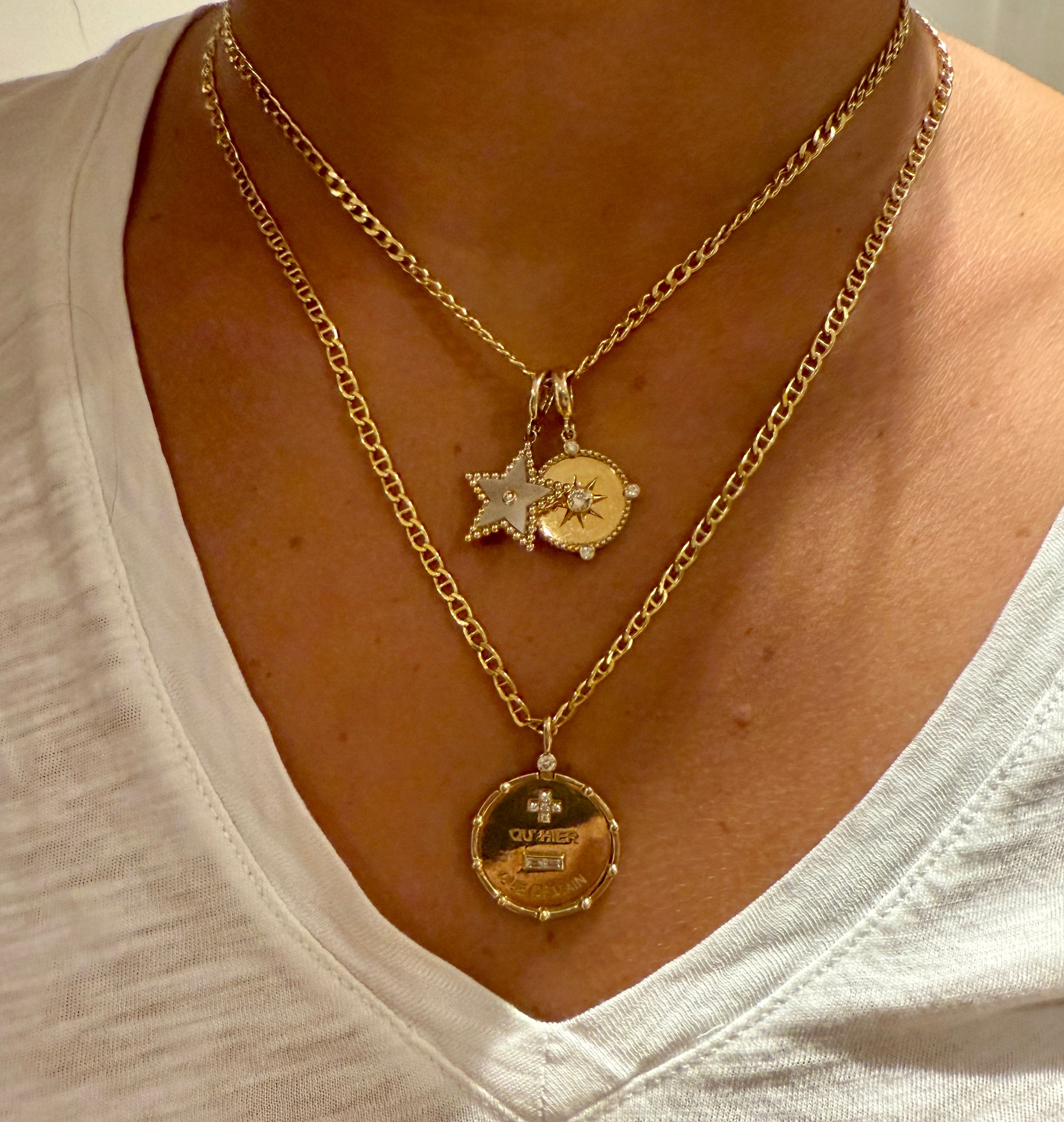 14K GOLD MINI SEMI-HOLLOW CUBAN CHAIN
