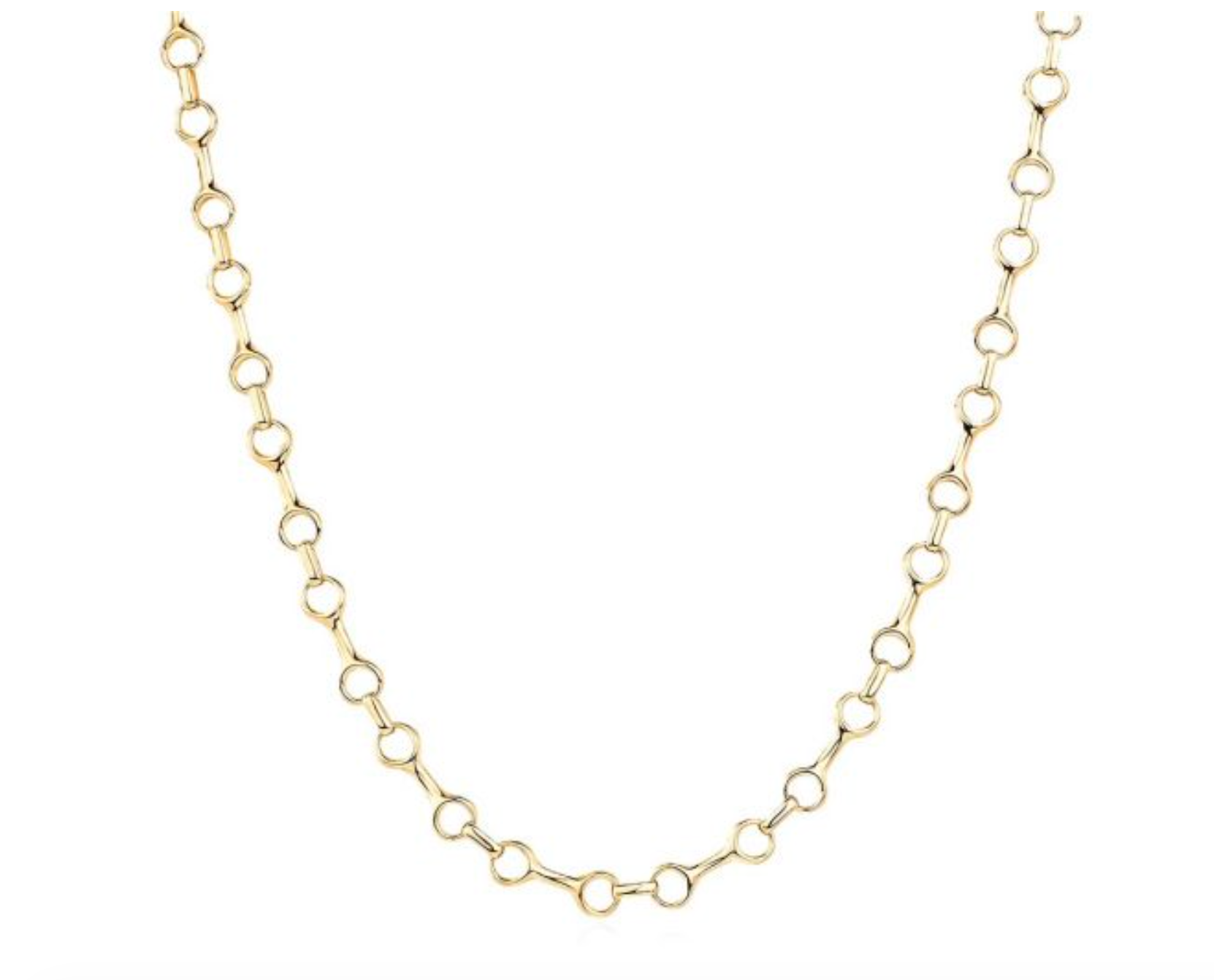 14K GOLD BONE LINK CHAIN
