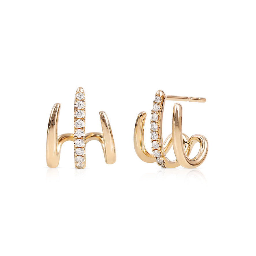 ALEXIA DIAMOND CAGE EARRINGS