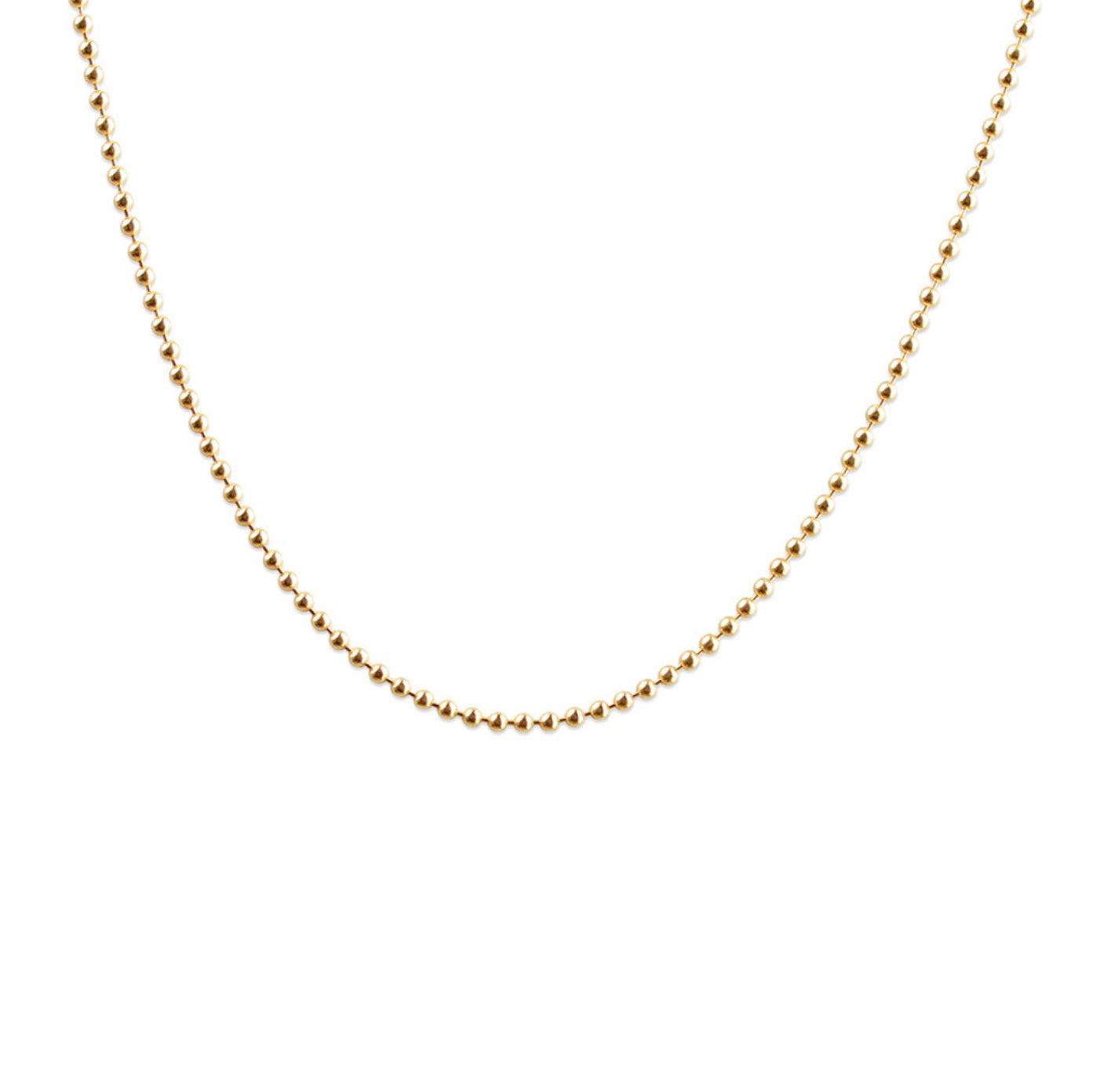14K GOLD BALL CHAIN