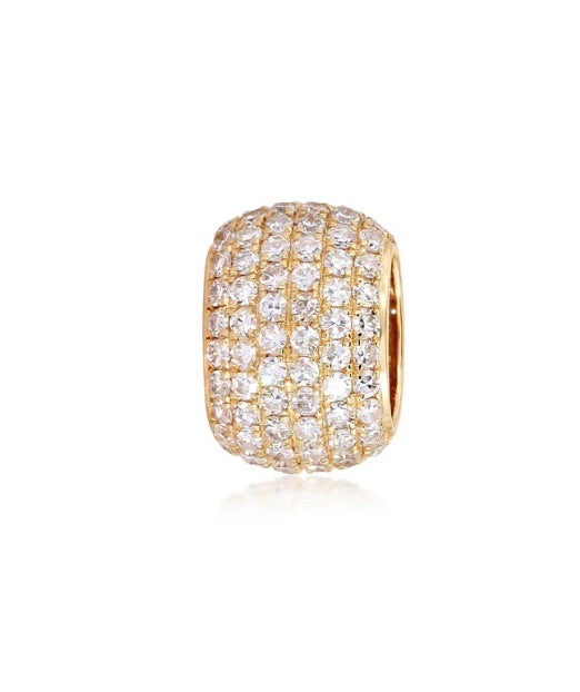 14K Gold Diamond Eternity Rondelle