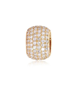 14K Gold Diamond Eternity Rondelle