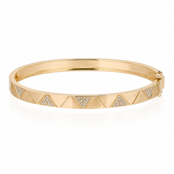 DIAMOND TRIANGLE BANGLE