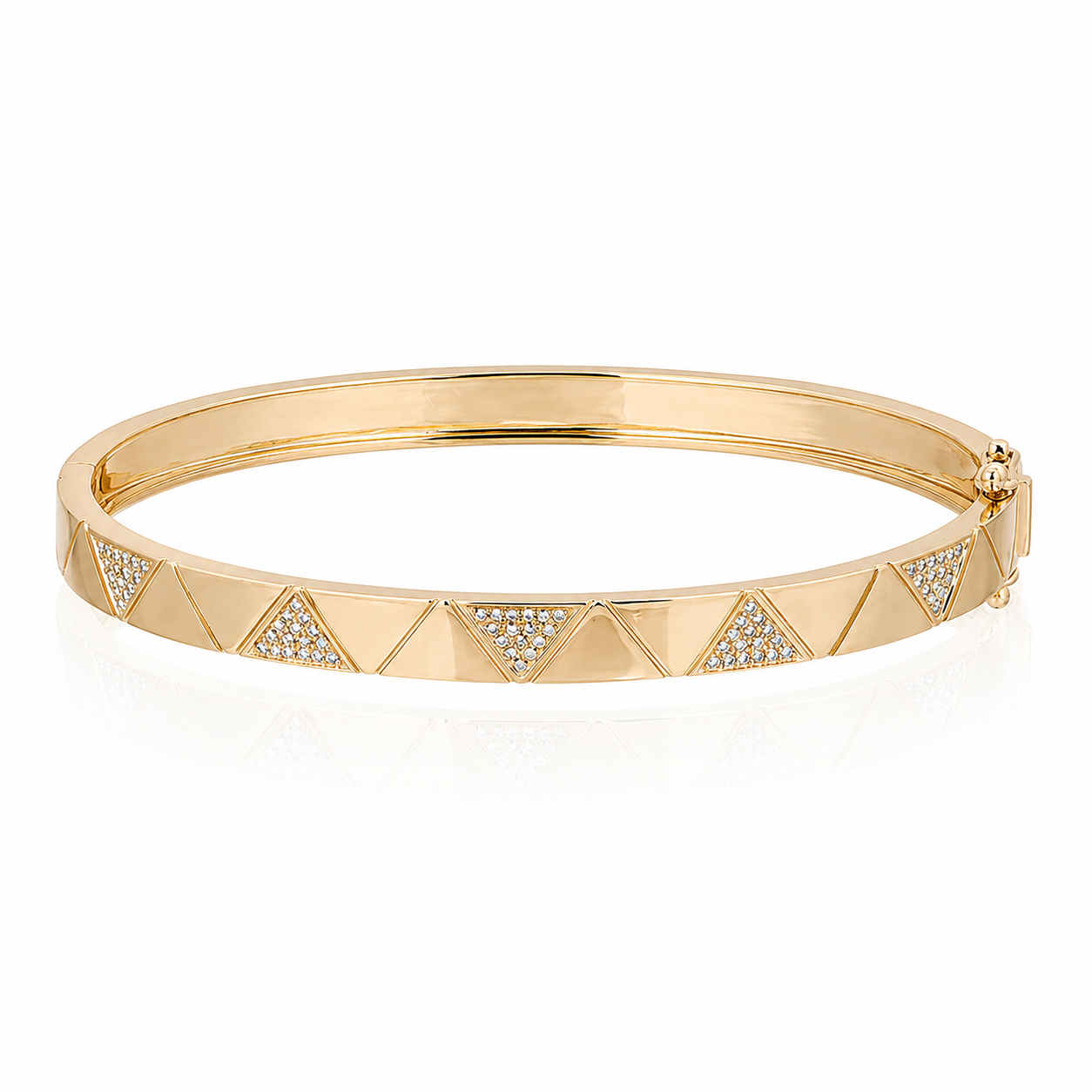 DIAMOND TRIANGLE BANGLE