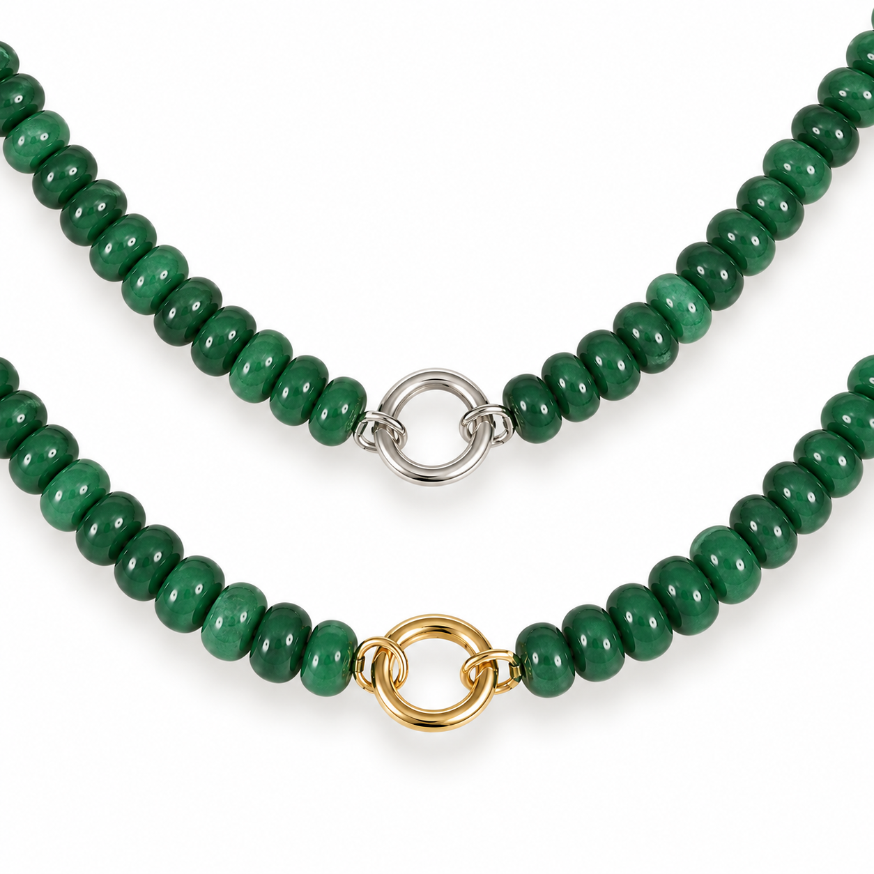 BEADED JADE NECKLACE