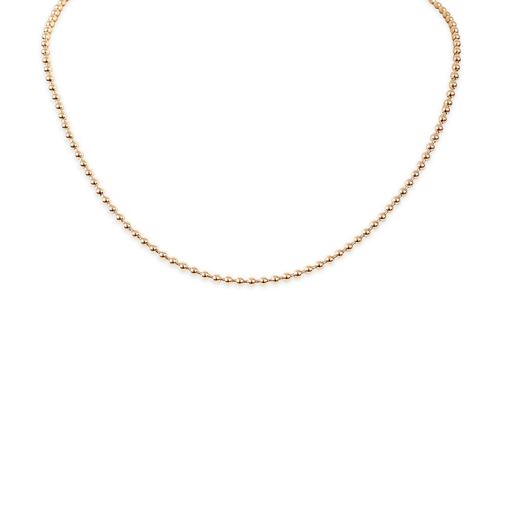 14K GOLD 3MM BALL CHAIN