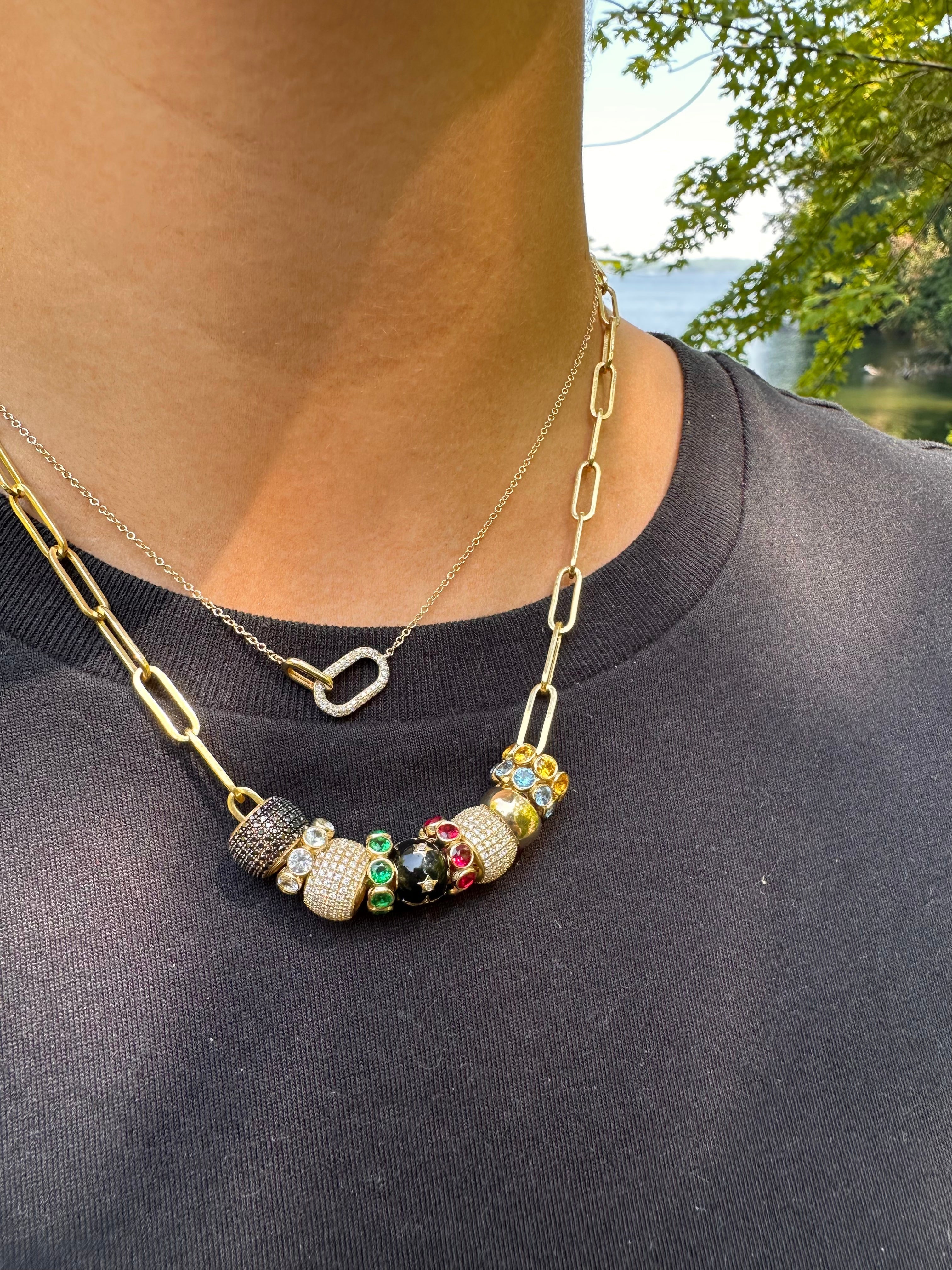 DIAMOND LOVE LINK NECKLACE