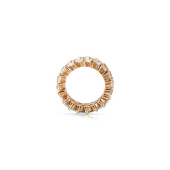 Gold Diamond Eternity Chevron Rondelle