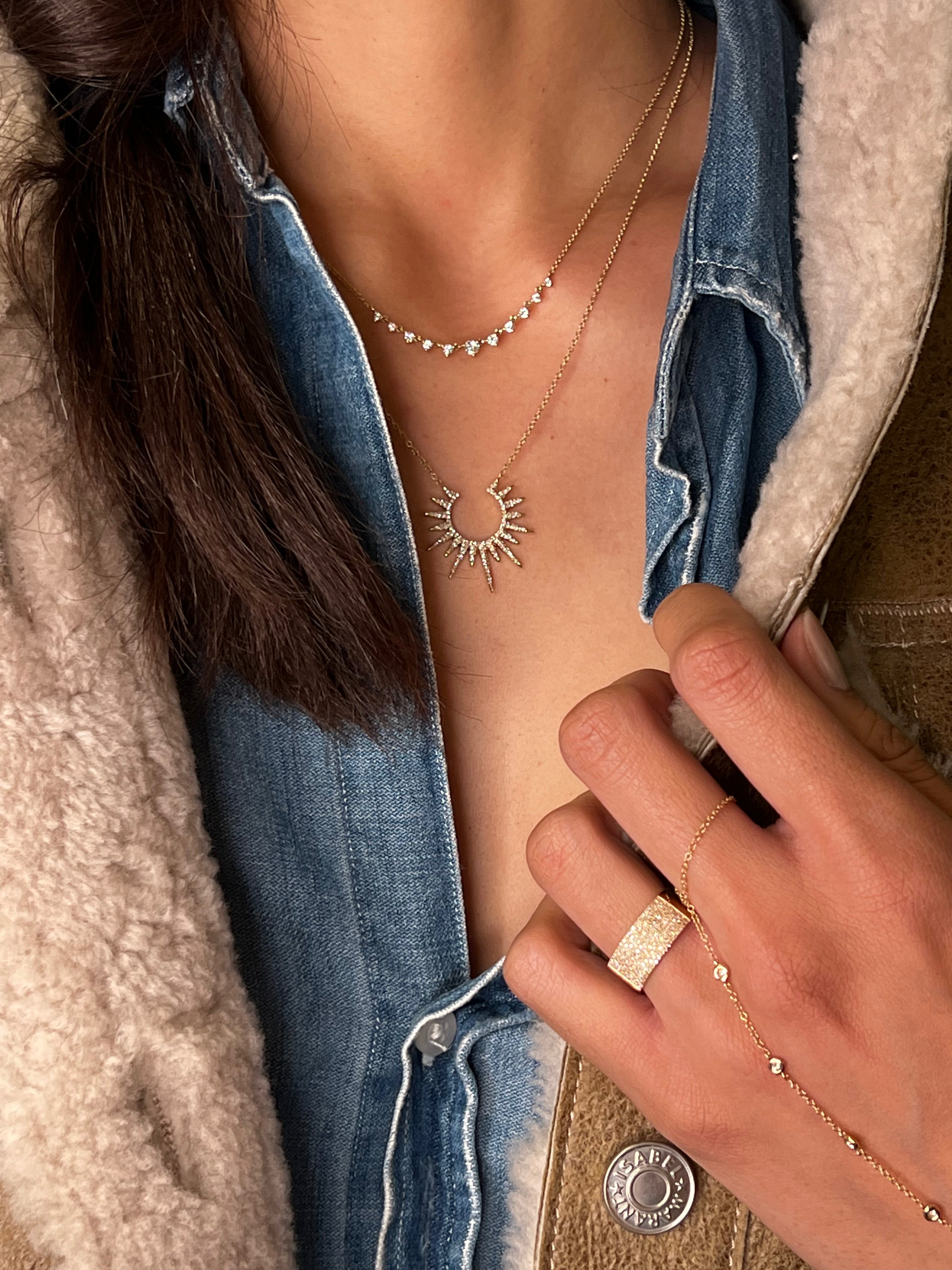 Diamond Sun Necklace
Sun Pendant Necklace
Diamond Necklace for Women
Sun Necklace with Diamonds
Sun Jewelry
Luxury Sun Necklace
Sun Pendant with Diamonds
Diamond Sun Pendant
Gold Sun Necklace with Diamonds
Elegant Diamond Necklace
Diamond necklace
Sun pendant
Gold necklace
Luxury jewelry
Diamond pendant
Sun charm
Elegant necklace
Statement necklace
Celestial jewelry
Dainty necklace