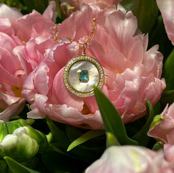Diamond, Mother of Pearl & Emerald Medallion
Diamond, Mother of Pearl and Emerald Pendant
Mother of Pearl Medallion with Diamonds and Emerald
Emerald and Diamond Medallion with Mother of Pearl
Luxury Medallion with Diamond, Mother of Pearl & Emerald
Diamond medallion
Emerald pendant
Mother of Pearl pendant
Fine jewelry
Designer medallion
Luxury pendant
Statement jewelry
Custom medallion
Gemstone jewelry
Elegant Diamond, Mother of Pearl and Emerald Medallion