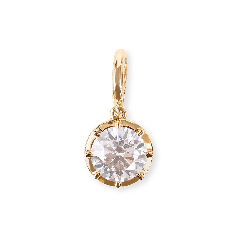 BRILLIANT CUT DIAMOND PENDANT GEORGIAN SETTING
