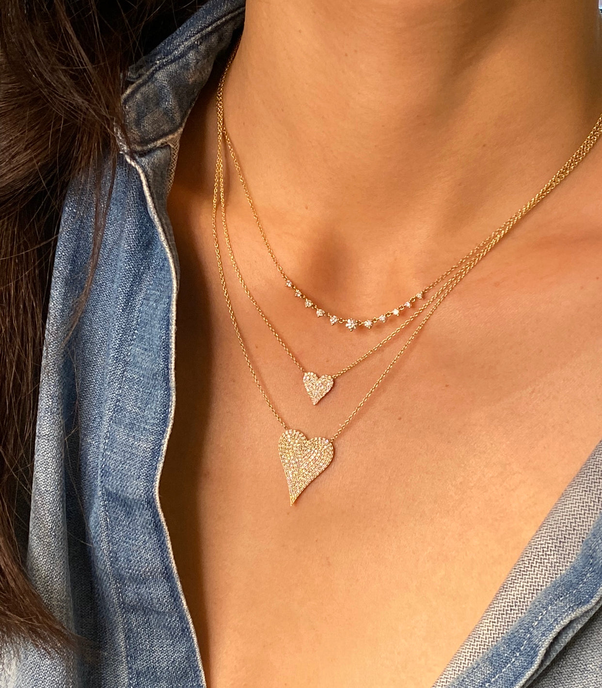 LARGE DIAMOND HEART NECKLACE IN 14K GOLD
Large Diamond Heart Necklace
Diamond Heart Pendant Necklace
Heart Shaped Diamond Necklace
Big Diamond Heart Necklace
Large Heart Necklace with Diamonds
Diamond necklace
Heart necklace
Large necklace
Fine jewelry
Luxury necklace
Gold necklace
Pendant necklace
Heart pendant