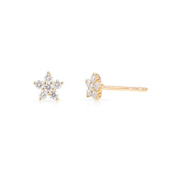 MINI DIAMOND FLOWER STUDS